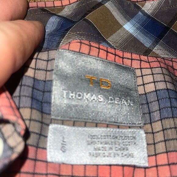 Thomas dean long sleeve plaid shirt - Picture 4 of 9
